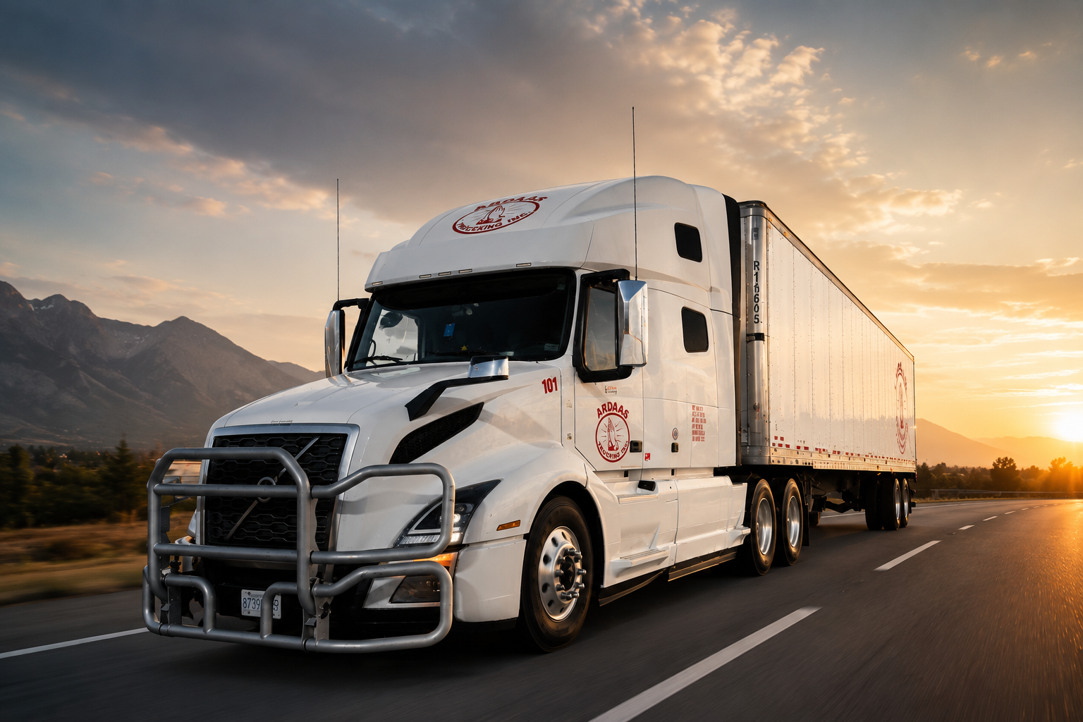 Ardaas Trucking on the open road